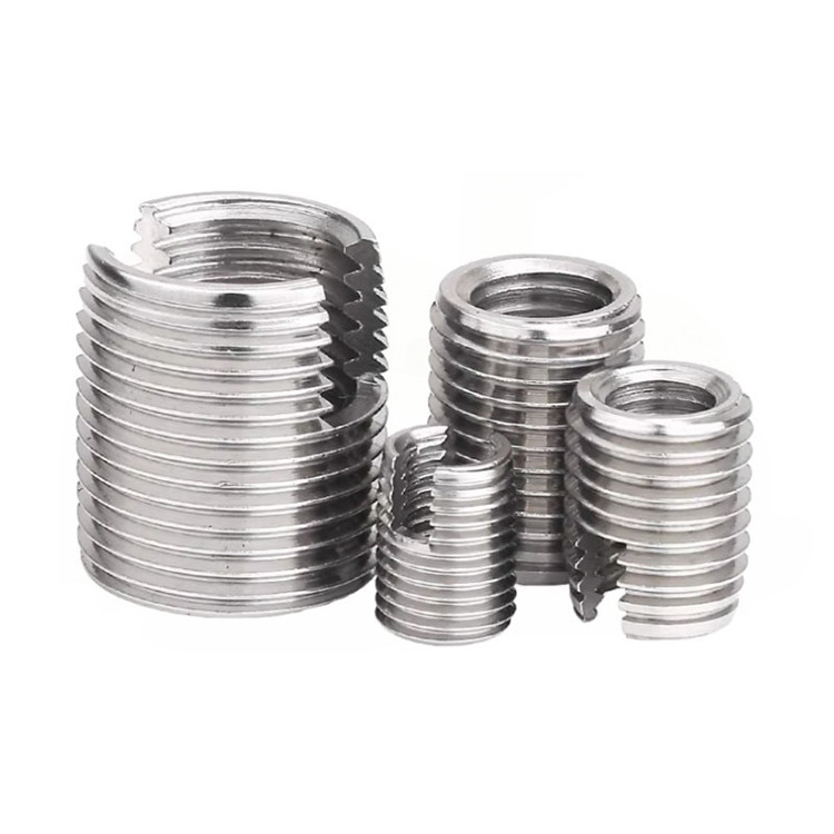 316L M2 M3 M4 M5 M6 M8 M10 Reparação helicoidal em ranhuras de aço inoxidável latão auto-apertador de rosca
