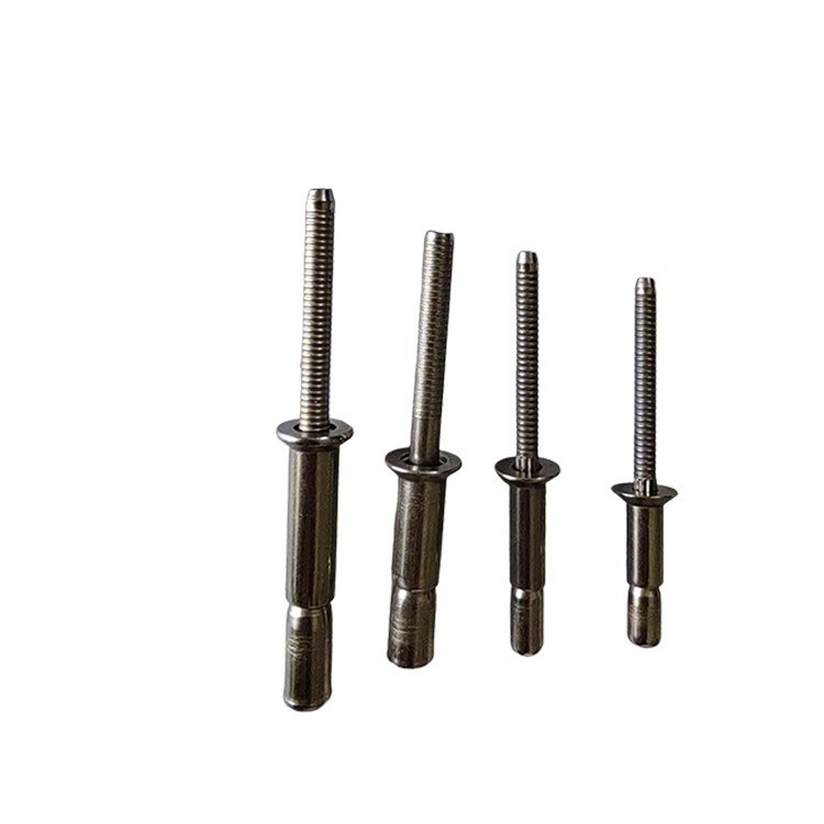 Rebites estruturais métricos acabamento brilhante não revestido feito de aço inoxidável de alta resistência