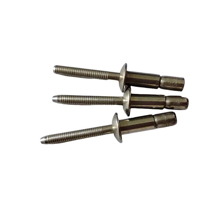 Rebites de acabamento brilhante tipo bloqueio com alta resistência e padrão DIN