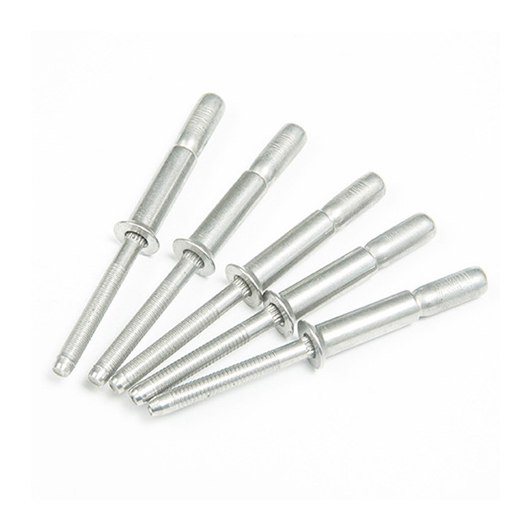 Rebites cegos multigrip estruturais de aço inoxidável com cabeça de cúpula prateada 2024 4,8 6,4 mm